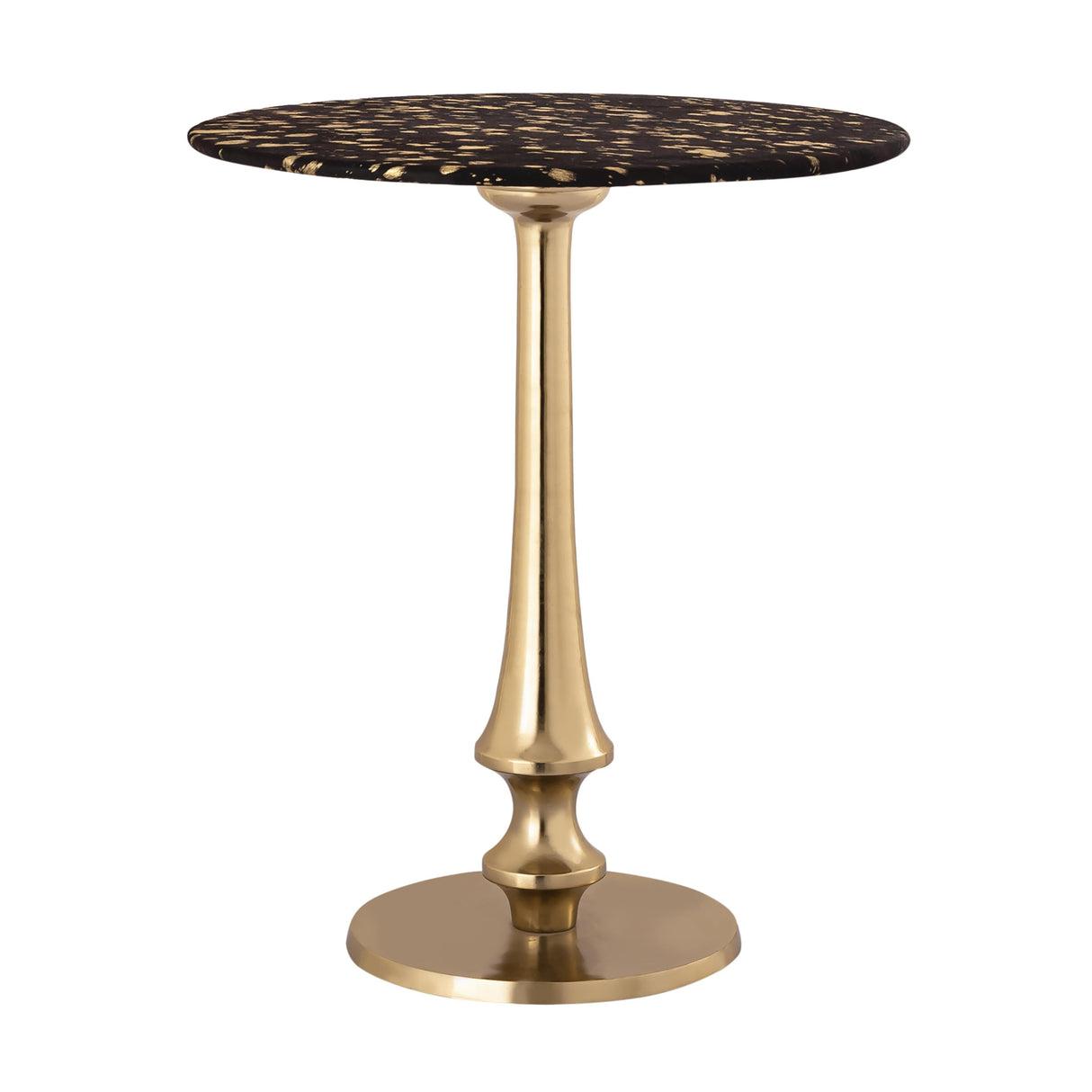 Gold Goathide Side Table by TOV Furniture at Eve Furniture