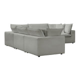 Cali Performance Fabric Modular 5-Piece L-Sectional by TOV Furniture at Eve Furniture