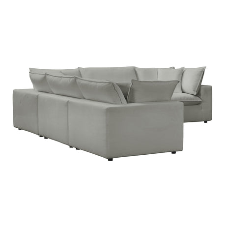 Cali Performance Fabric Modular 5-Piece L-Sectional by TOV Furniture at Eve Furniture