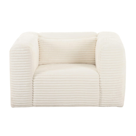 Tarra Fluffy Oversized Corduroy Armchair by TOV Furniture at Eve Furniture