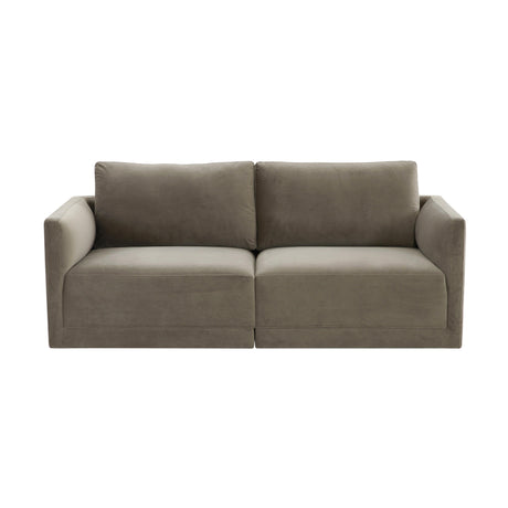 Willow Velvet Modular Loveseat by TOV Furniture at Eve Furniture