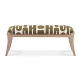 Arielle Olive & White Embroidered Bench by TOV Furniture at Eve Furniture