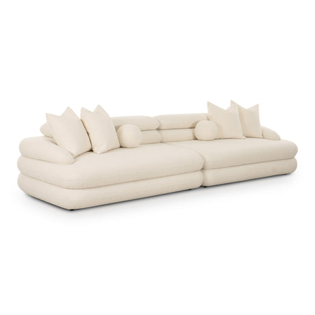 Lulu Cream Boucle Modular Sofa by TOV Furniture at Eve Furniture