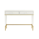 Mariah Two Drawer Desk by TOV Furniture at Eve Furniture