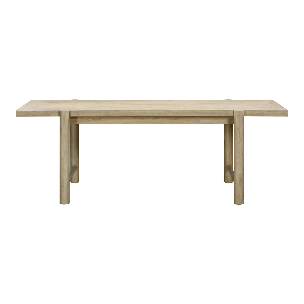 Gata Light Teak Outdoor 87" Rectangular Dining Table by TOV Furniture at Eve Furniture