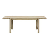 Gata Light Teak Outdoor 87" Rectangular Dining Table by TOV Furniture at Eve Furniture