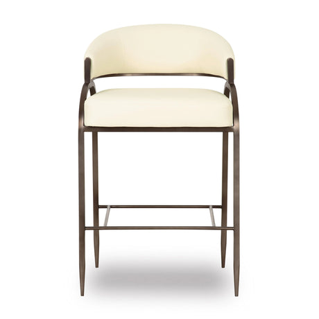 Tatum Performance Vegan Leather Counter Stool by TOV Furniture at Eve Furniture