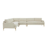 Serena Velvet Large L-Sectional by TOV Furniture at Eve Furniture