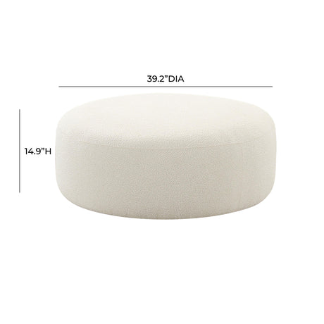 Broohah Upholstered Ottoman by TOV Furniture at Eve Furniture