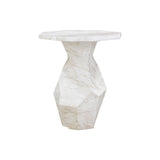 Esme Faux Marble Indoor / Outdoor Round Side Table by TOV Furniture at Eve Furniture