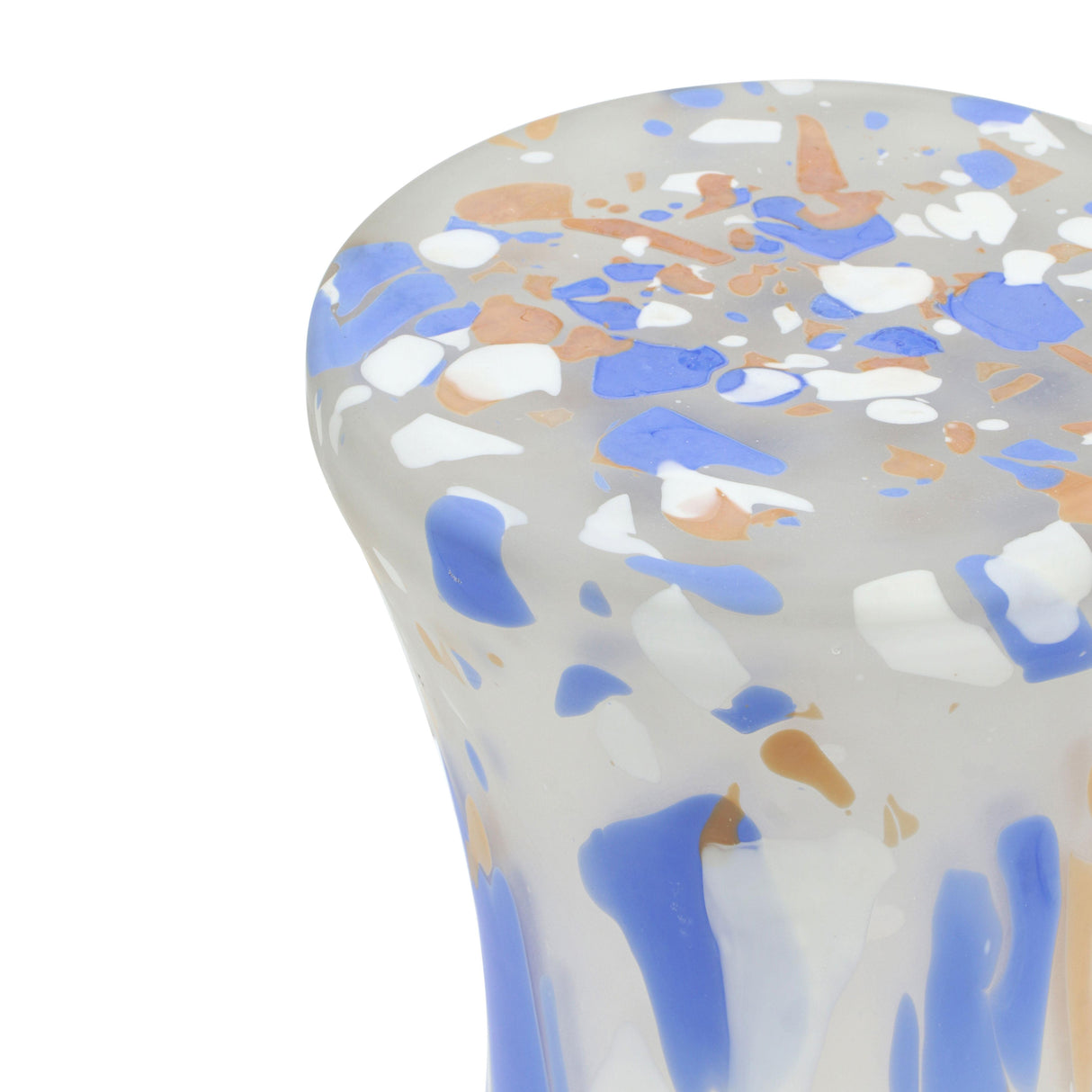 Journee Glass Side Table by TOV Furniture at Eve Furniture