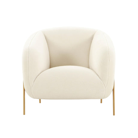 Kandra Cream Shearling Accent Chair by Inspire Me! Home Decor by TOV Furniture at Eve Furniture