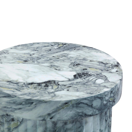 Serafina Marble Pattern Concrete Indoor / Outdoor Side Table by TOV Furniture at Eve Furniture