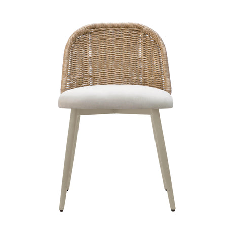 Alexa Rattan Performance Fabric Dining Chair by TOV Furniture at Eve Furniture