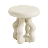 Maddie Cream Textured Side Table by TOV Furniture at Eve Furniture
