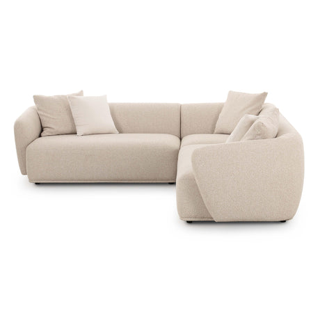 Sylvie Cream Boucle 3-Piece Sectional by TOV Furniture at Eve Furniture