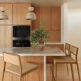 Gale Tan Basketweave Stackable Stool - Set of 2 by TOV Furniture at Eve Furniture