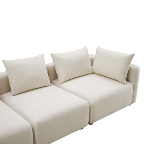 Hangover Cream Performance Linen Sofa by TOV Furniture at Eve Furniture