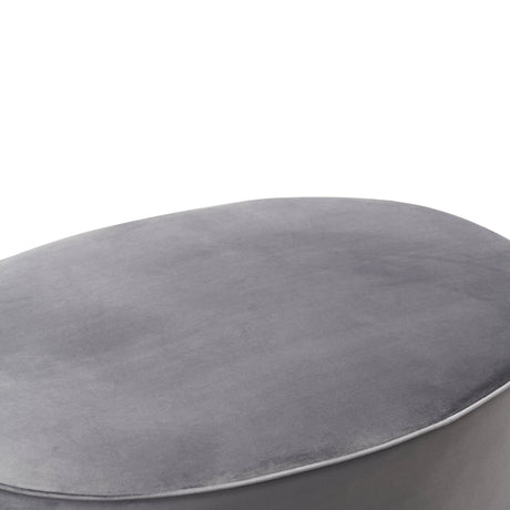 Scarlett Velvet Oval Ottoman by TOV Furniture at Eve Furniture