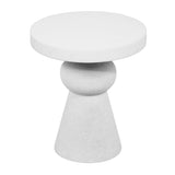 Lupita White Side Table by TOV Furniture at Eve Furniture