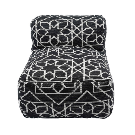 Chiara Indoor / Outdoor Black Accent Pouf by TOV Furniture at Eve Furniture