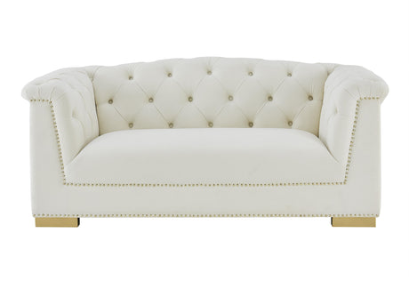 Farah Velvet Loveseat by Inspire Me! Home Decor by TOV Furniture at Eve Furniture