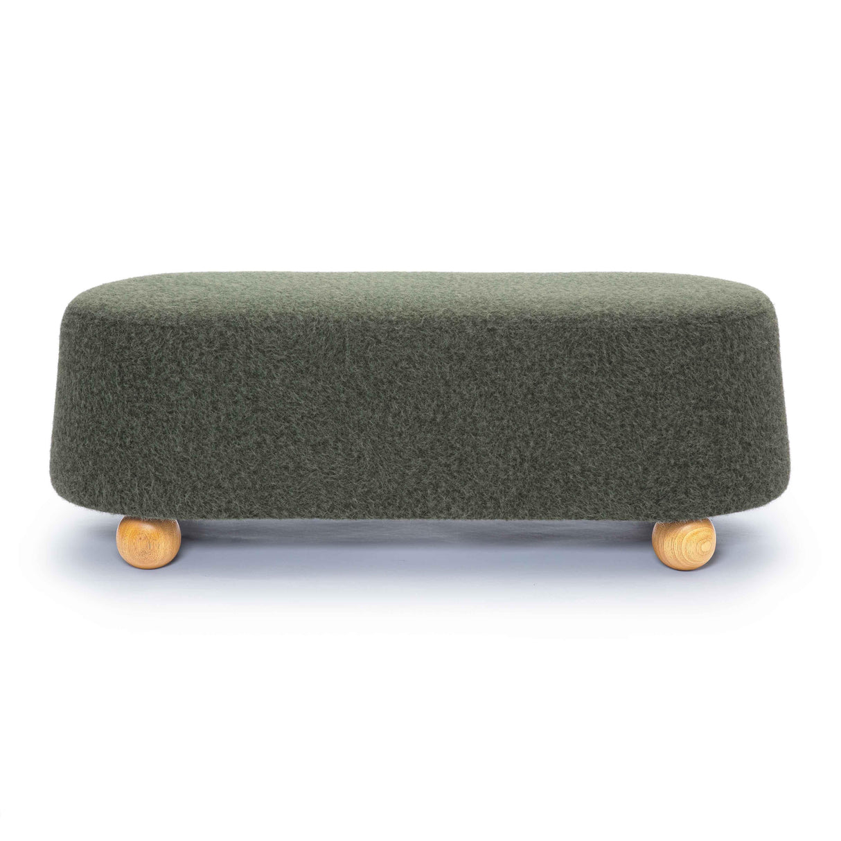 Jaine Loose Mohair Large Ottoman by TOV Furniture at Eve Furniture