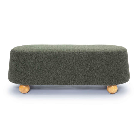 Jaine Loose Mohair Large Ottoman by TOV Furniture at Eve Furniture