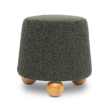 Jaine Loose Mohair Stool by TOV Furniture at Eve Furniture