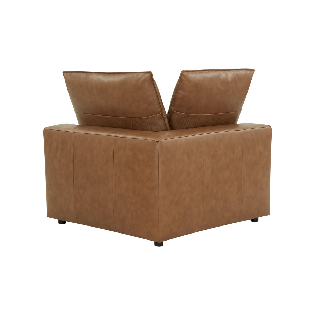 Cali Brown Leather Modular Corner Chair by TOV Furniture at Eve Furniture