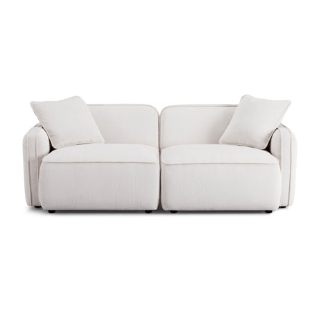 Travie Performance Corduroy Velvet Modular Loveseat by TOV Furniture at Eve Furniture