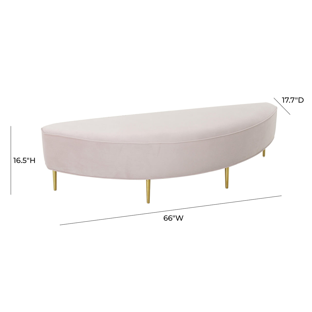 Bianca Velvet Bench by TOV Furniture at Eve Furniture
