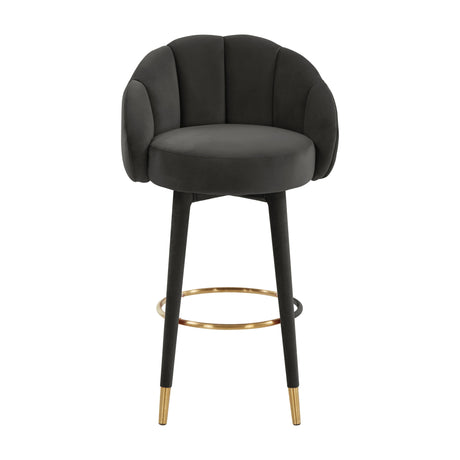 Myla Velvet Swivel Stool by TOV Furniture at Eve Furniture