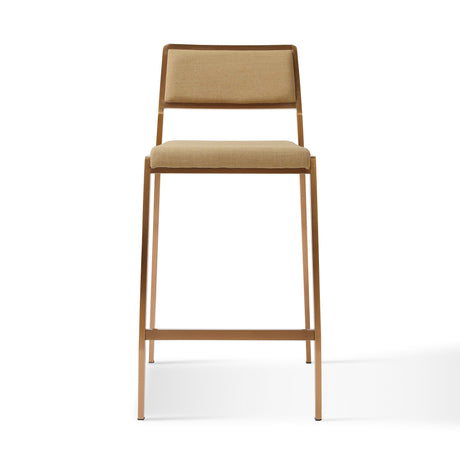 Gale Tan Basketweave Stackable Stool - Set of 2 by TOV Furniture at Eve Furniture