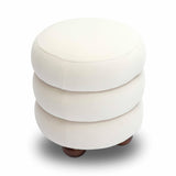 Stefanie Velvet Ottoman by TOV Furniture at Eve Furniture