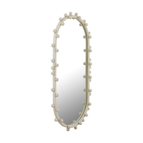 Bubbles Ivory Oval Wall Mirror by TOV Furniture at Eve Furniture