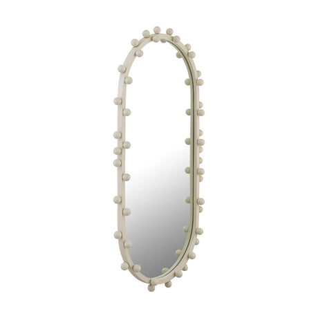 Bubbles Ivory Oval Wall Mirror by TOV Furniture at Eve Furniture