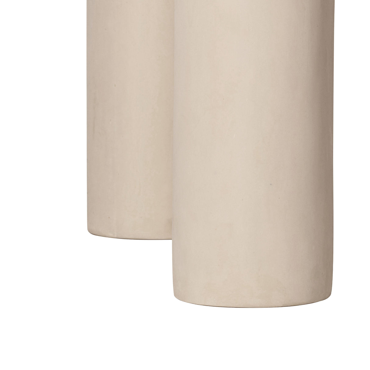 Barbara Cream Textured Indoor / Outdoor 47" Round Dining Table by TOV Furniture at Eve Furniture