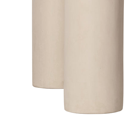 Barbara Cream Textured Indoor / Outdoor 47" Round Dining Table by TOV Furniture at Eve Furniture