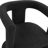 Ada Black Boucle Chair by TOV Furniture at Eve Furniture