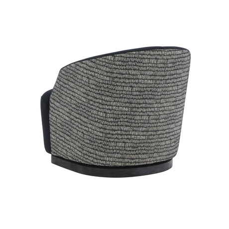 Reese Black Velvet Swivel Chair by TOV Furniture at Eve Furniture