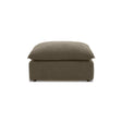 Cali Chocolate Brown Performance Velvet Ottoman by TOV Furniture at Eve Furniture