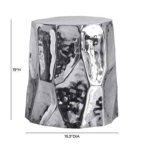 Forma Chrome Side Table by TOV Furniture at Eve Furniture