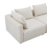 Hangover Cream Boucle Loveseat by TOV Furniture at Eve Furniture
