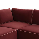 Willow Velvet Modular Large Chaise Sectional by TOV Furniture at Eve Furniture