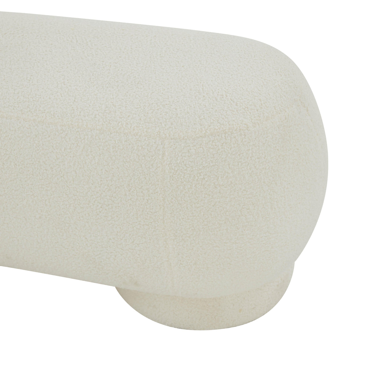 Mara Vegan Shearling Ottoman by TOV Furniture at Eve Furniture
