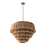 Sarai Natural Fringe Pendant by TOV Furniture at Eve Furniture
