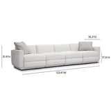 Perry Cream Chenille Modular Long Sofa by TOV Furniture at Eve Furniture