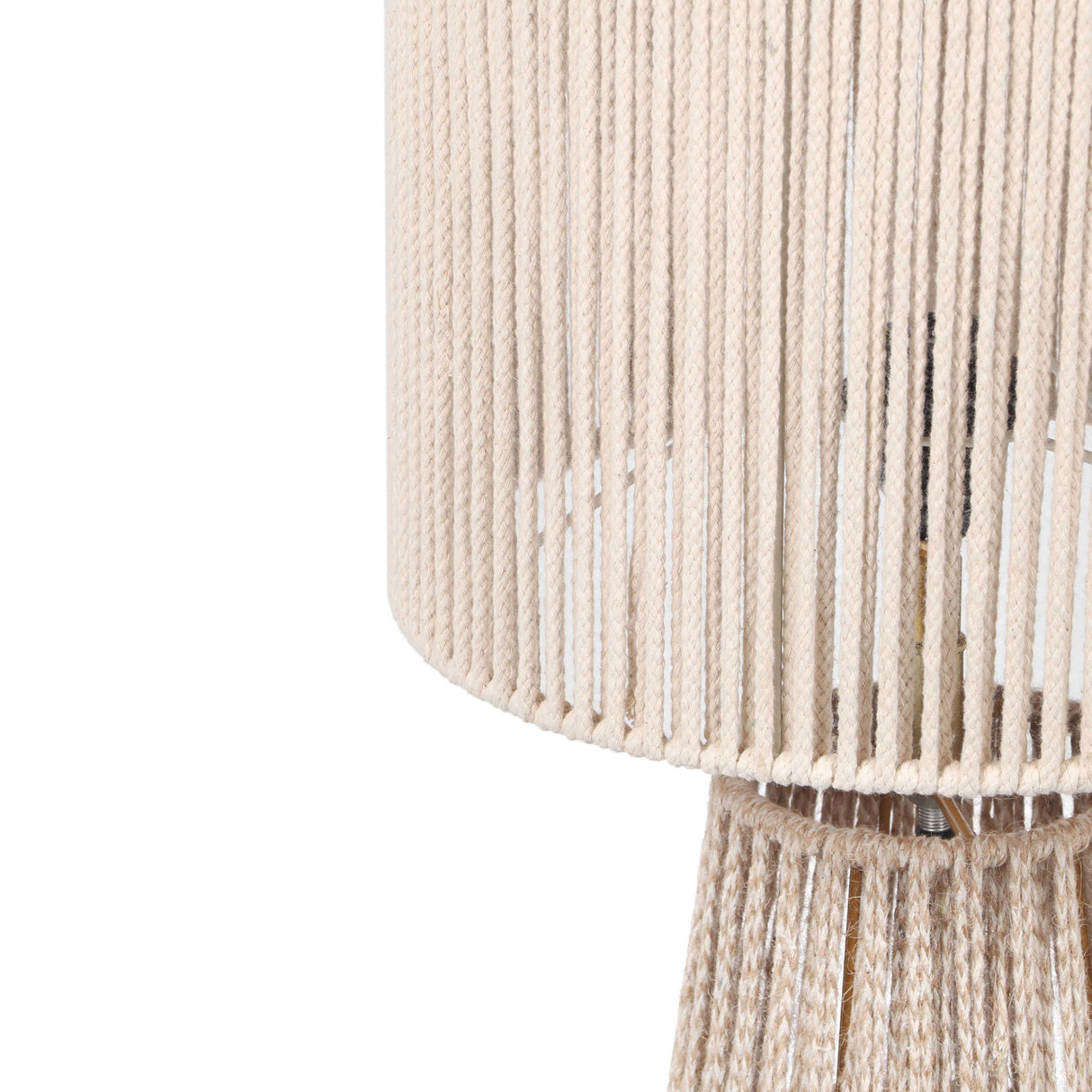 Beam Cream Natural Jute Floor Lamp by TOV Furniture at Eve Furniture