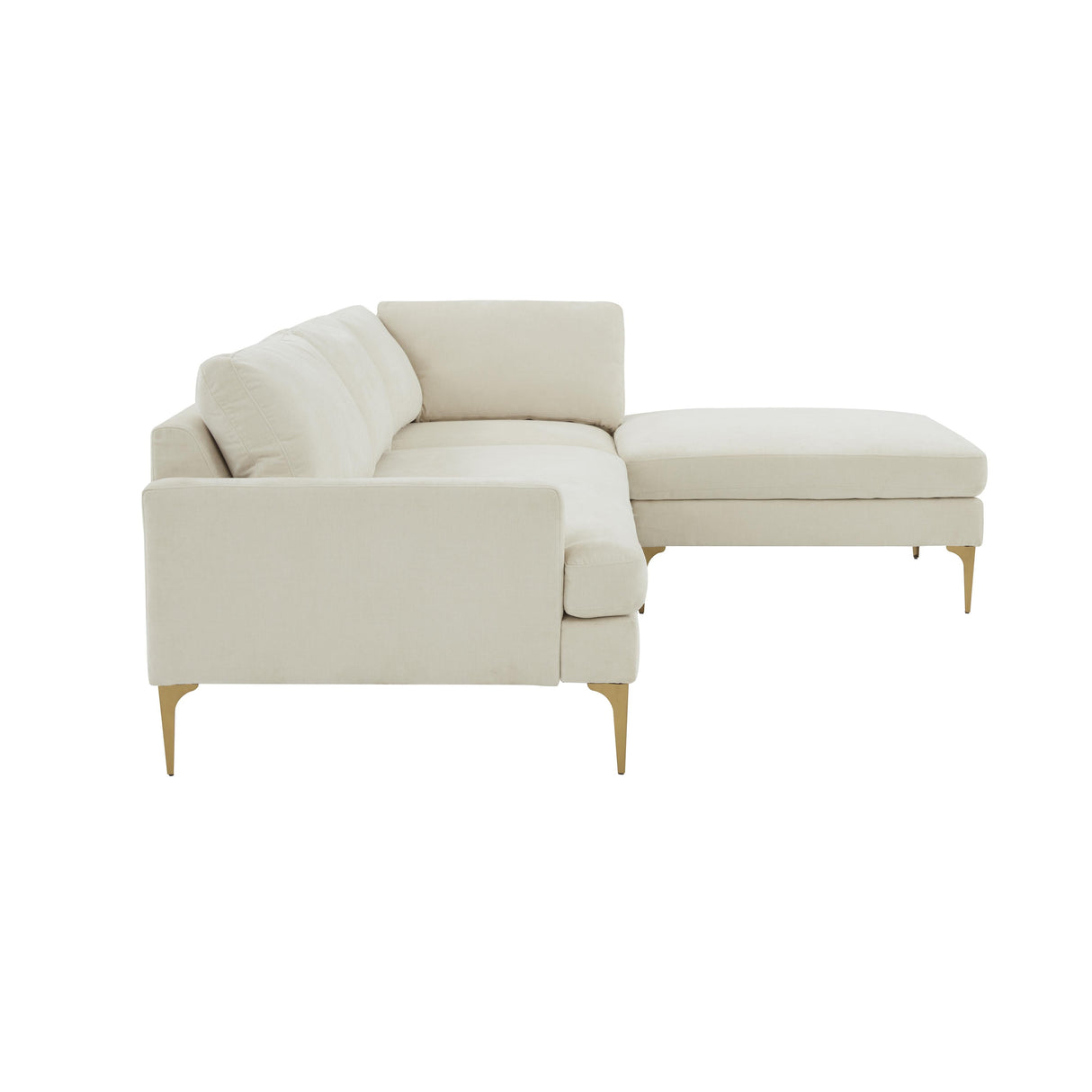 Serena Velvet Chaise Sectional by TOV Furniture at Eve Furniture